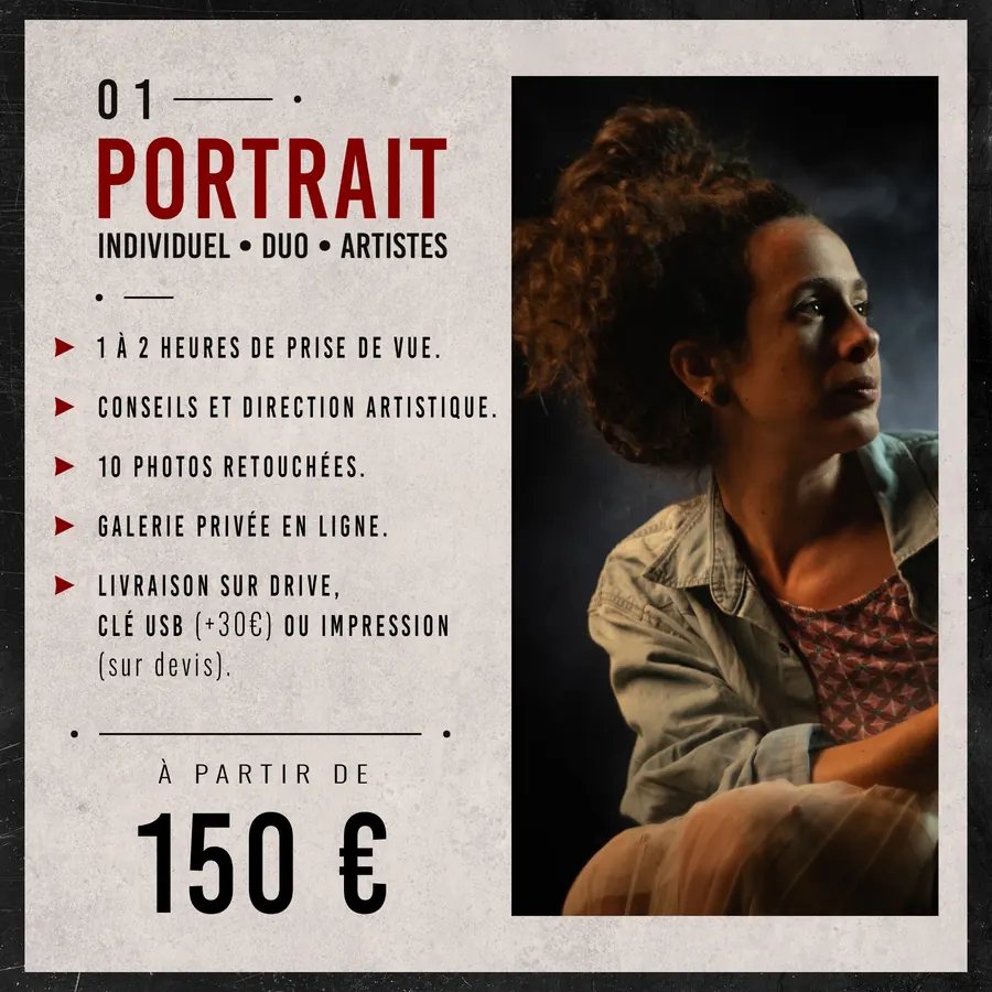 Tarif 01 Portrait, fond blanc